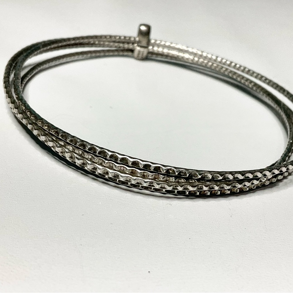 Vintage Sterling Silver Bangles Stack Coro Ster